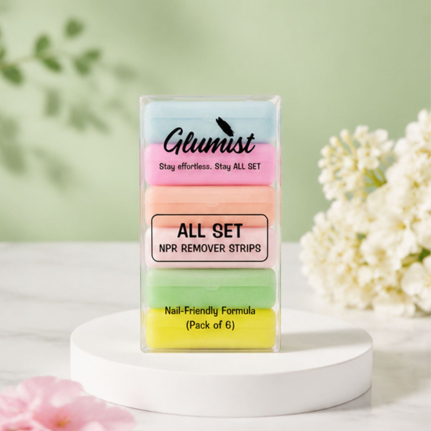 Glumist All Set™ Nail Polish Remover Strips – Pack of 6