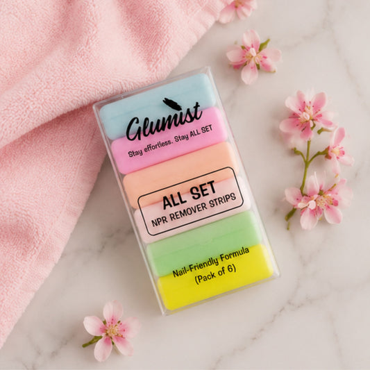 Glumist All Set™ Nail Polish Remover Strips – Pack of 6
