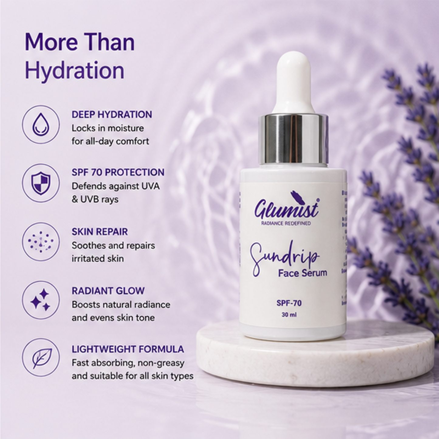Glumist Sundrip™ Face Serum SPF 70