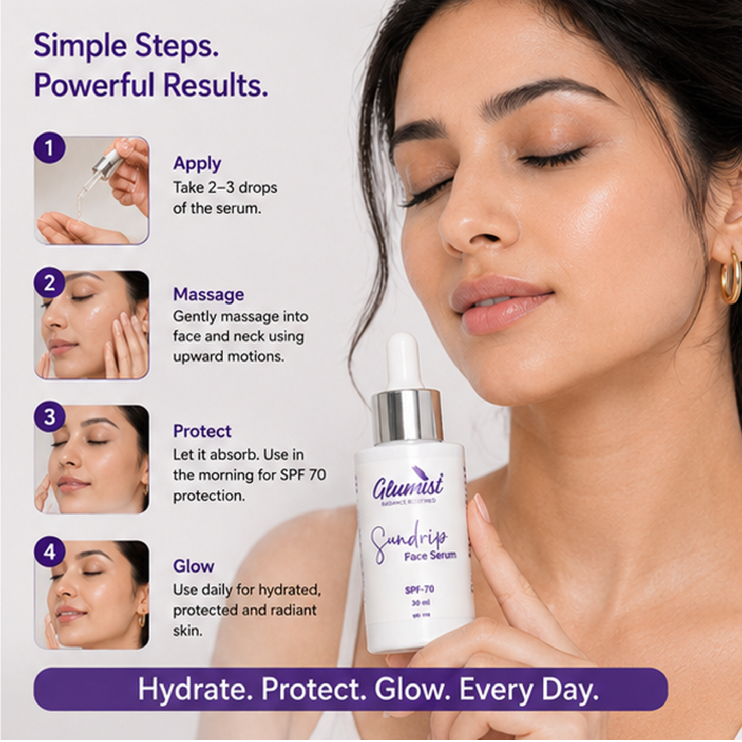 Glumist Sundrip™ Face Serum SPF 70