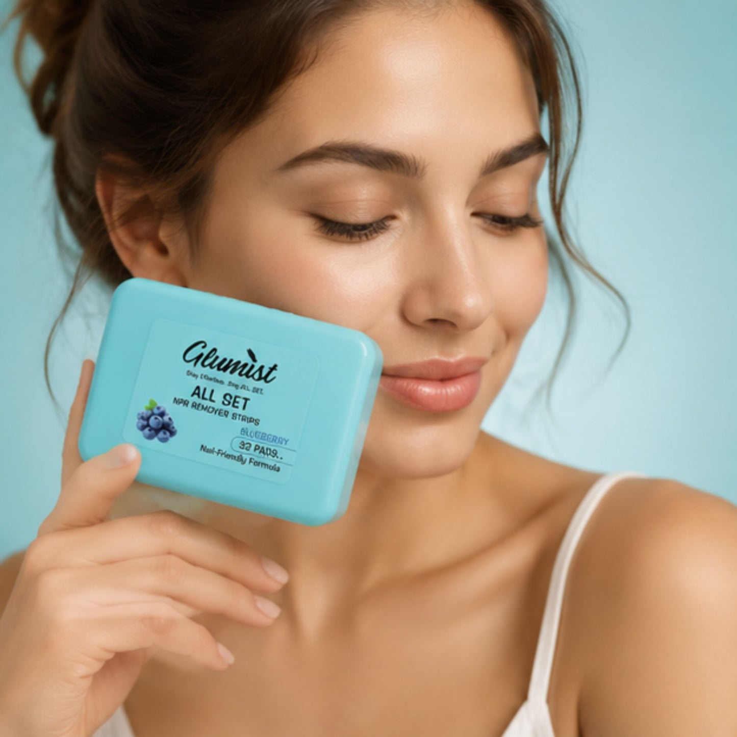 Glumist All Set™ Nail Polish Remover Pads – Blueberry