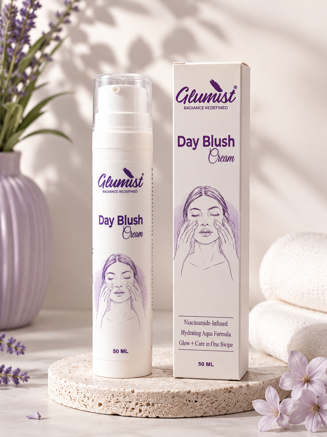 Glumist Day Blush Cream™ – Niacinamide Hydrating Glow Cream